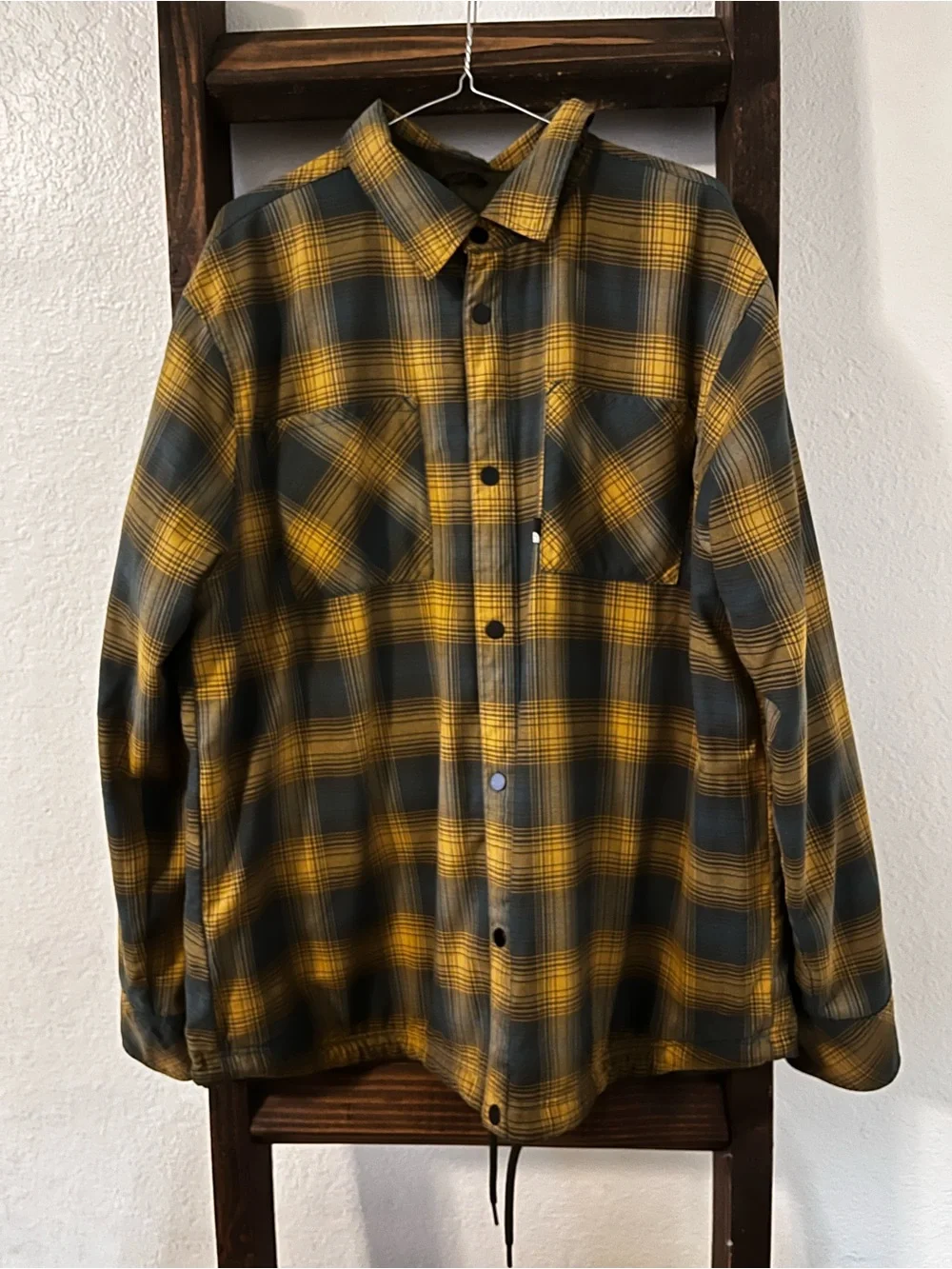 Reversible The North Face Men's Dark Olive Lightweight Shirt Jacket